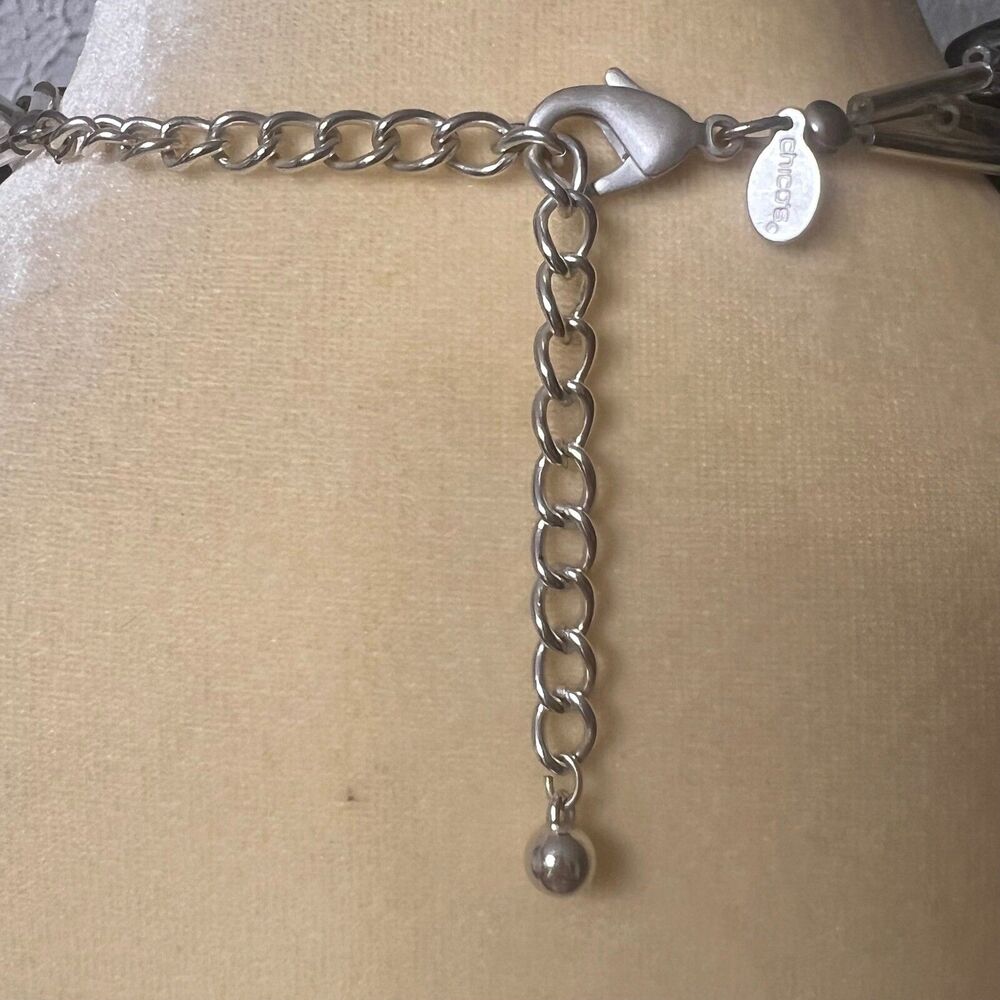 Chico's Statement Necklace Beaded Multi Strand Co… - image 6